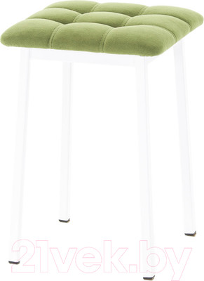 Табурет AMC Comfort 7.6.11 (ткань фисташковый/белый)