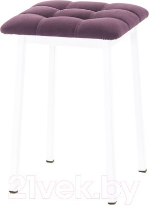 Табурет AMC Comfort 7.6.14 (ткань баклажан/белый)