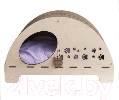 Домик-когтеточка Чешир Эскимос (бежевый)