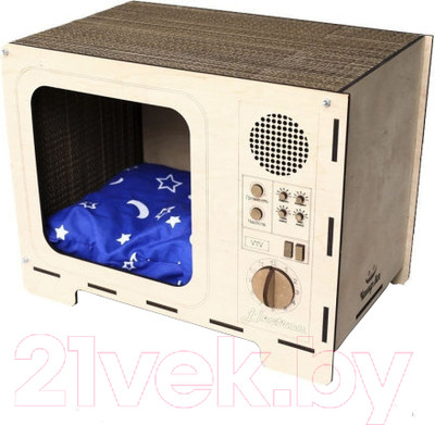 Домик-когтеточка Чешир Киноман (бежевый)