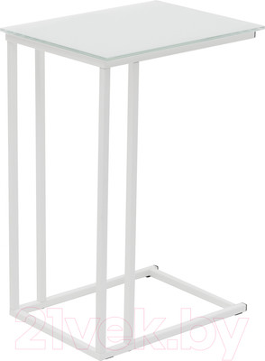 Приставной столик РасГар Престиж (белый/белый)