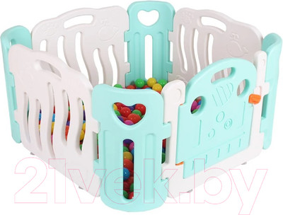 Игровой манеж Pituso Морской / L-WL06 (салатовый/белый)