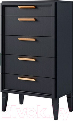 Комод Молодечномебель Charlie B-5 ВМФ-1523 (шафран)