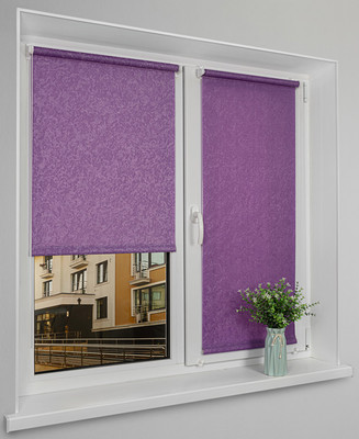 Рулонная штора Lm Decor Жаккард LM 66-24 100х160 (фиолетовый)