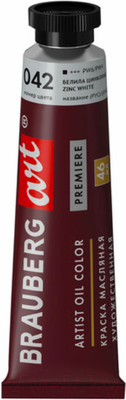 Масляная краска Brauberg Art Premiere / 191397 (46мл, белила цинковые)