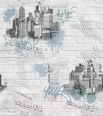 Бумажные обои Белобои Стрит С1-МО к-81 (симплекс)