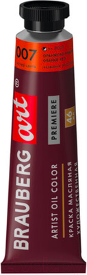 Масляная краска Brauberg Art Premiere / 191405 (46мл, оранжево-красная)