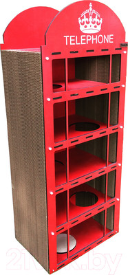 Комплекс для кошек Чешир Телефон (красный)