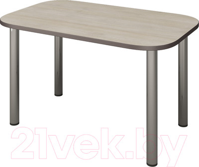 Обеденный стол Senira Р-001-02 (дуб выбеленный/хром)