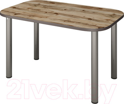 Обеденный стол Senira Р-001-02 (дуб сандал/хром)