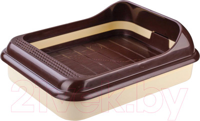 Туалет-лоток Альтернатива Верный друг / М6415 (слоновая кость)