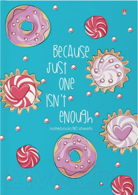 Записная книжка Альт Сладкое настроение / 3-80-072/22 (80л, клетка)