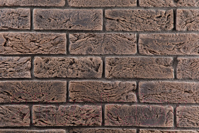 Декоративный камень бетонный Petra Клинкерный кирпич 17П5 (темно-коричневый)