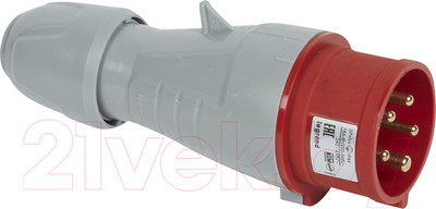 Вилка силовая Legrand 3Р+N+E IP44 16А 380V / 90119