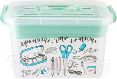 Контейнер для хранения Полимербыт Важные мелочи / 80902 (6.5л)