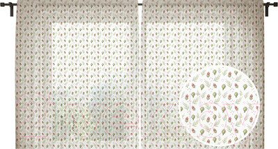 Комплект гардин JoyArty Артишоки / tul_78038V1 (2шт, 145x180)