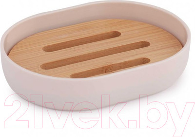 Мыльница Альтернатива Бамбук / М8062 (бежевый)