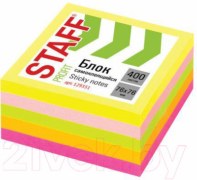 Блок для записей Staff Неоновый / 129351