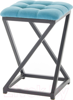 Табурет AMC Comfort 8.1.13 (ткань бирюзовый/черный)