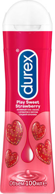 Лубрикант-гель Durex Play Sweet Strawberry  (100мл)