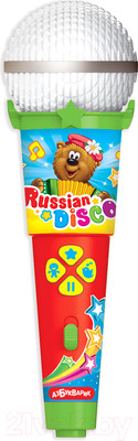 Музыкальная игрушка Азбукварик Микрофон. Русское диско с огоньками / 1980