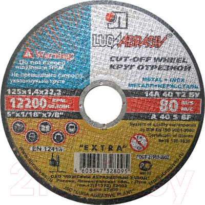Отрезной диск LugaAbrasiv 4603347224946