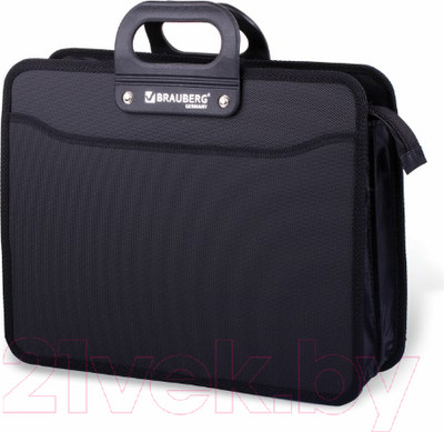 Папка-портфель Brauberg Премьер / 223082 (черный)