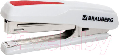 Степлер Brauberg Extra / 229082 (серый/красный)