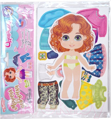 Развивающая игра Десятое королевство Магнитные истории. Одевашки Анюта / 04099