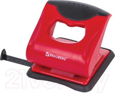 Дырокол Brauberg Jet Pro / 228601 (красно-черный)