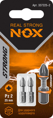 Набор бит Nox Strong Torsion C6.3 Pz2-25 / 337225-2 (2шт)