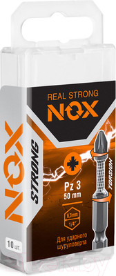 Набор бит Nox Strong Torsion E6.3 Pz3-50 / 337350 (10шт)