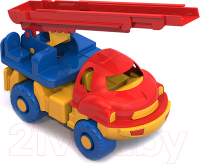 Автомобиль-вышка Нордпласт Машина пожарная малыш / 062