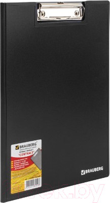 Планшет с зажимом Brauberg Contract 223489 (черный)