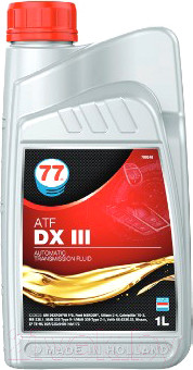 Трансмиссионное масло 77 Lubricants ATF DX III / 707872 (1л)