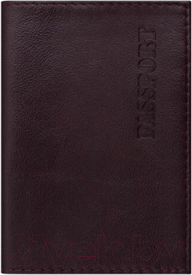 Обложка на паспорт Brauberg Virginia / 237187 (бордовый)