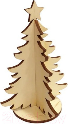 Заготовка для творчества ПАЛИТРА Объемная елка на подставке / 753