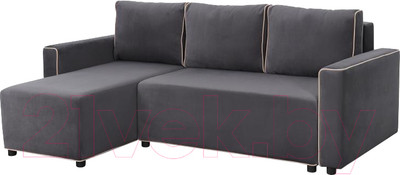 Диван угловой Мебельград Некст Стандарт (альба темно-серый/альба бежевый)