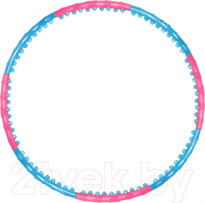 Обруч хула-хуп Indigo Sport Мagic 97358 IR (голубой/розовый)