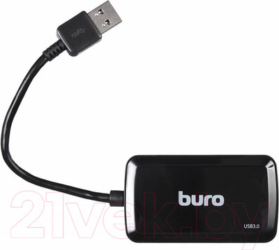 USB-хаб Buro BU-HUB4-U3.0-S
