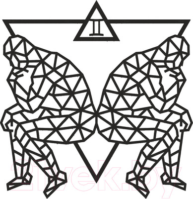Декор настенный EWA Знак зодиака Близнецы