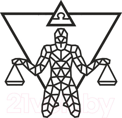 Декор настенный EWA Знак зодиака Весы