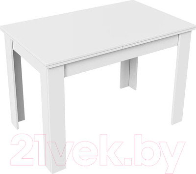 Обеденный стол ТриЯ Промо тип 4 (белый/белый)