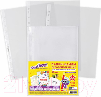 Набор файлов Юнландия А4 / 228680 (100шт)