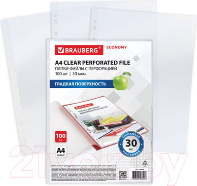 Набор файлов Brauberg Economy А4 / 229659 (100шт)