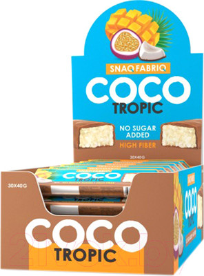 Набор протеиновых батончиков Snaq Fabriq манго/маракуйя (30x40г)