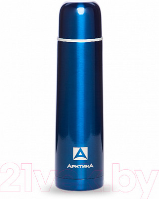 Термос для напитков Арктика 102-750 пластиковое напыление (синий)