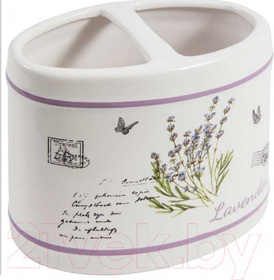 Стакан для зубной щетки и пасты Рыжий кот Лаванда TBH-LAV / 004395