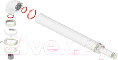 Дымоход для котла PROFline KTS-02F-075 + комплект фланец F02