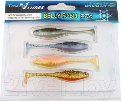 Мягкая приманка Dragon Belly Fish Pro / BF30D-MIX-4 (4шт)
